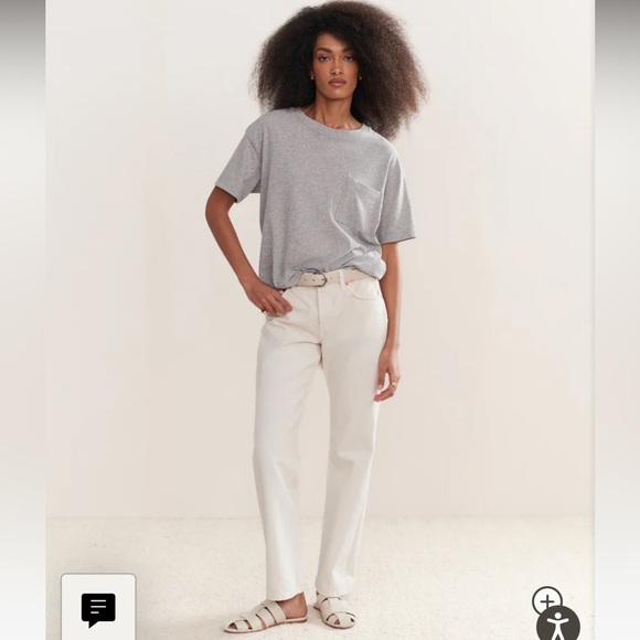 Jenni Kayne Tops - Jenni Kayne Vintage Pocket Tee in Heather Grey